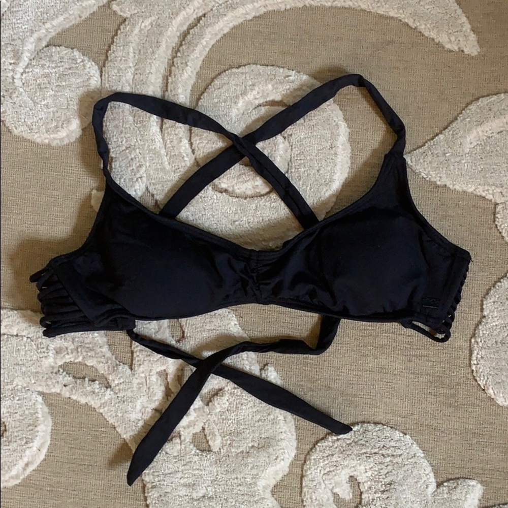 Billabong Black Cross-back Bikini Top M
